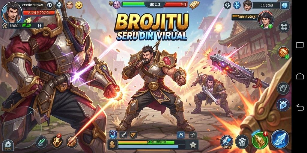 Screenshot <strong>BROJITU</strong> menampilkan pertarungan seru dengan grafis yang menakjubkan.