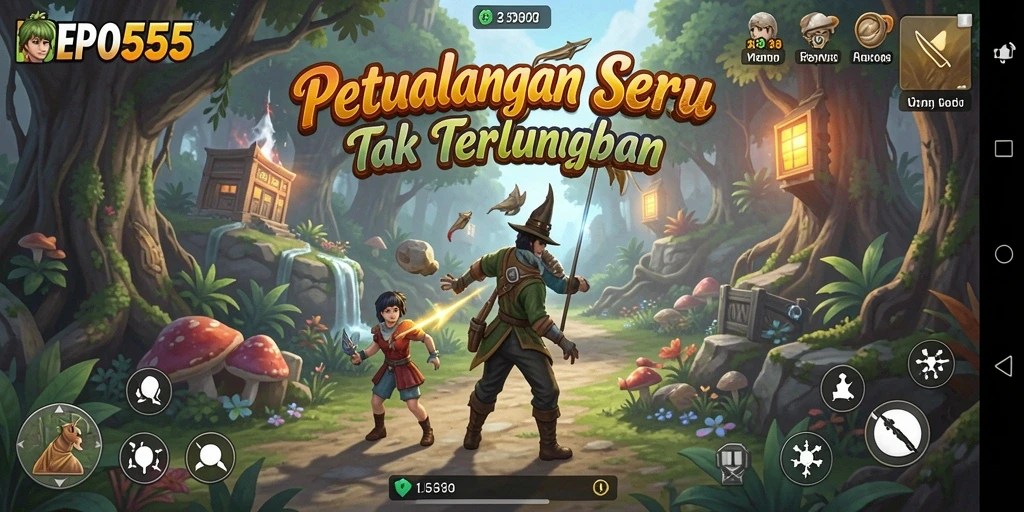 Gameplay seru DEPO555 dengan eksplorasi menantang.