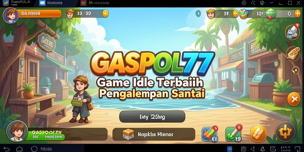 Tampilan gameplay GASPOL77 dengan grafik menawan dan mekanisme Idle.