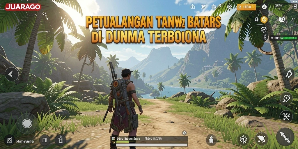 Screenshot menunjukkan aksi epik di dunia terbuka JUARAGO.