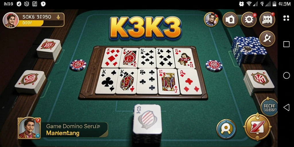 Tampilan gameplay Domino yang menarik dan interaktif.