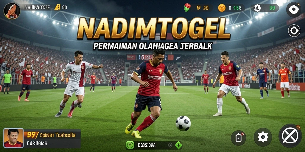 Tampilan gameplay NADIMTOGEL dengan aksi seru di lapangan.